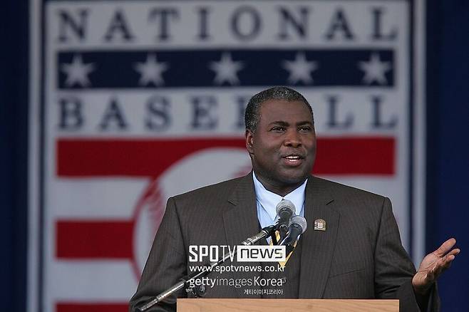 ▲ 명예의 전당에 입성한 토니 그윈.