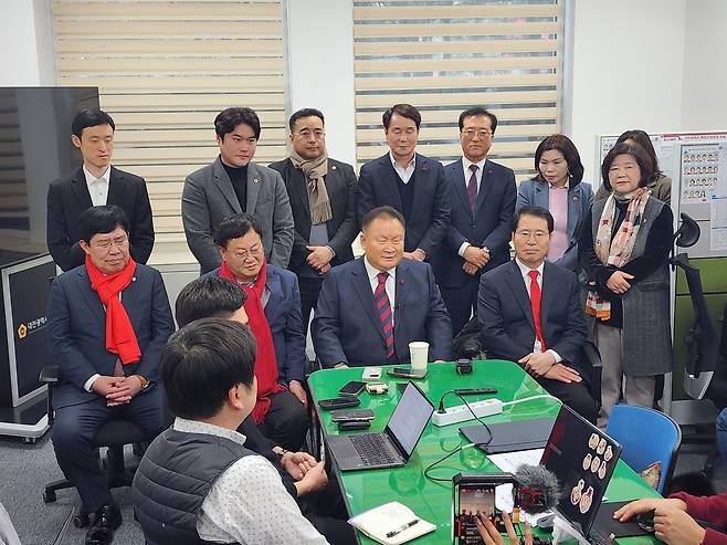 이상민 의원 국민의힘 입당 기자회견 [촬영 김준범]