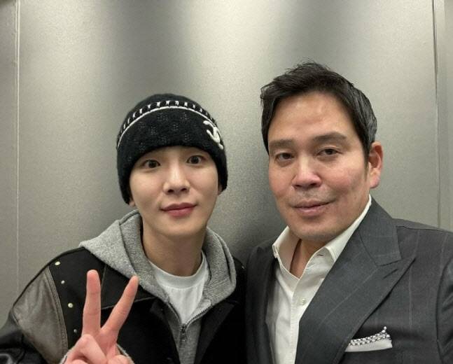 샤이니 키와 정용진 부회장. (사진=인스타그램)