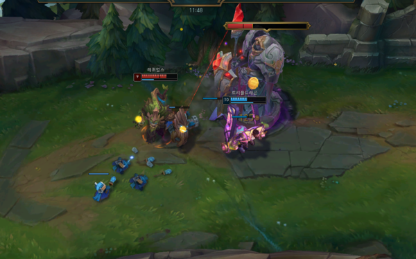 - 공허 버프를 받은 뒤 상대방이 철거를 시작하면 막기가 버겁습니다