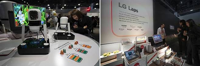 LG전자의 독창적인 제품 제안 프로그램인 LG 랩스(Labs)에 대한 소개와 지난 8월 출시된 커피머신 듀오보가 전시돼 있다 / 출처=IT동아