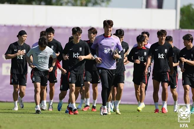 ▲ 축구대표팀이 2023 카타르 아시안컵이 열리는 카타르 도하에 입성했다. ⓒ대한축구협회