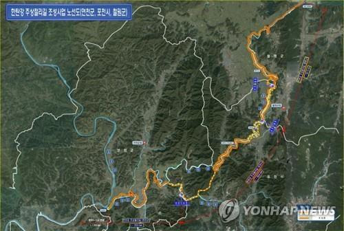 한탄강 주상절리길 노선도 [경기도 제공. 재판매 및 DB 금지]