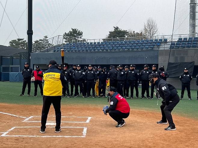 KBO 심판위원회 동계훈련. 사진제공=KBO