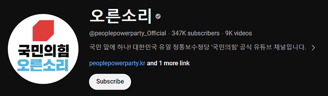 사진 = 국민의힘 공식 유튜브 계정 '오른소리'
