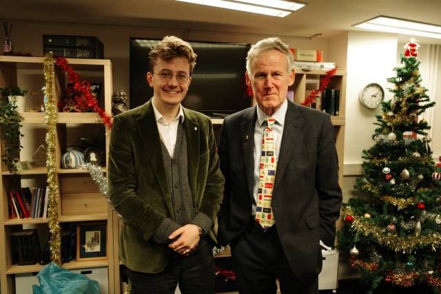 맥스웰 말로(왼쪽) 영국 애덤스미스연구소(ASI) 연구디렉터와 에이먼 버틀러 ASI 소장. 런던=이준형 기자