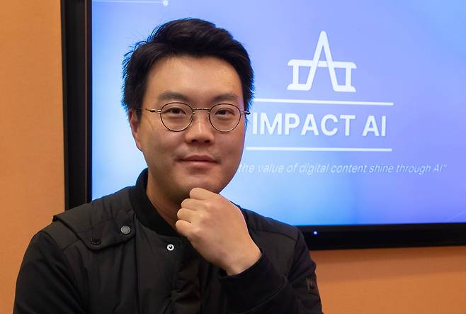 박성혁 임팩트AI 대표. 박 대표는 개인 맞춤 추천 기술을 개발해 회사를 두 번 매각했고 세 번째 도전으로 이민형 CSO와 함께 임팩트AI를 창업했다./박상훈 기자