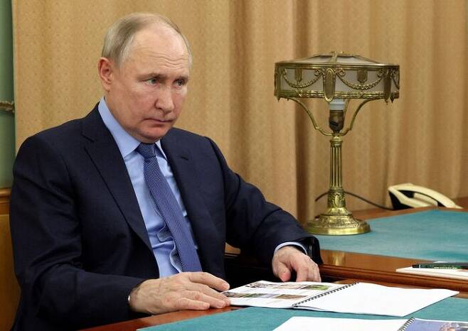 푸틴 러시아 대통령, 지난 10일. / 출처 : 크렘린 궁 제공