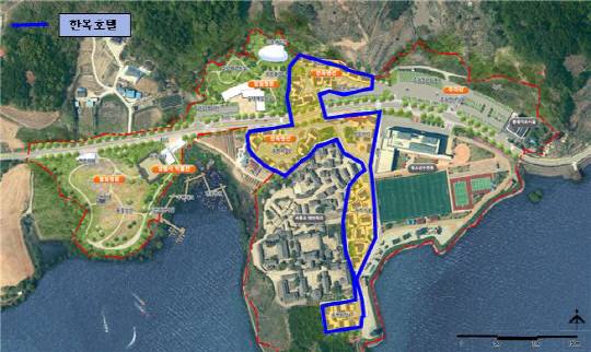 부여군이 충화면 가화리 일원(서동요 역사관광지)에 충청남도 최초로 120억 원 규모의 4성급 한옥호텔을 조성한다. 사진=부여군 제공