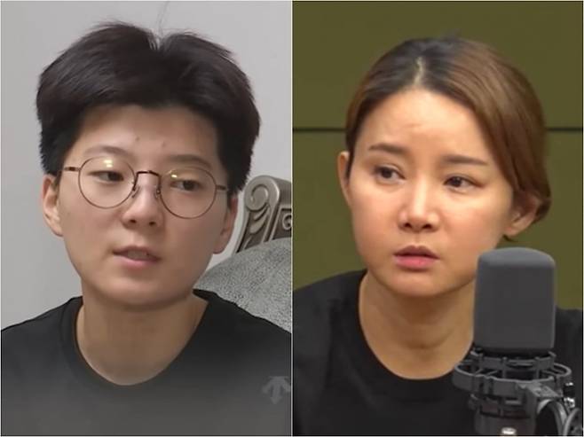 투자 사기 혐의로 구속기소 된 전청조씨, 전 펜싱 국가대표 남현희씨 /사진=CBS 김현정의 뉴스쇼, 채널A 방송화면 캡처