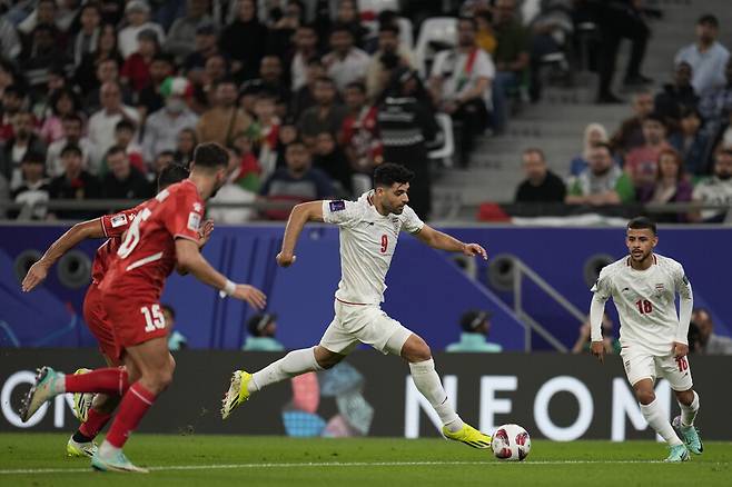 ▲ 타레미는 2023 카타르 아시안컵에 이란 축구대표팀 공격수로 출전 중이다. ⓒ연합뉴스/AFP/AP/REUTERS