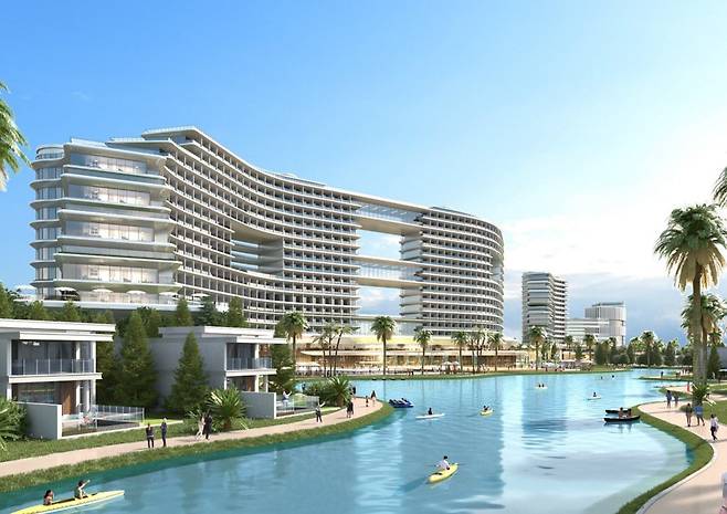 KX그룹이 베트남 후에성에 조성 예정인 5성급 호텔 조감도. ./KX