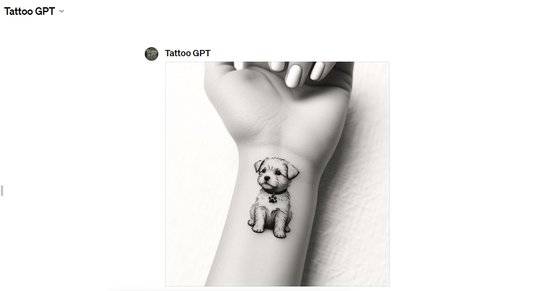 타투GPT가 생성해낸 타투 도안. 사진 GPT스토어 캡쳐