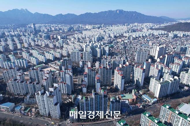 시장 호황기 2030세대 영끌족이 몰렸던 노원구 일대 아파트 단지 전경 [매경DB]
