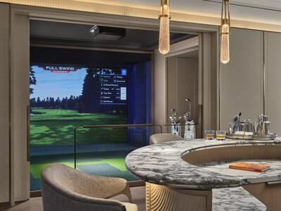 State-of-the-art full swing golf simulator with 48 renowned courses (PRNewsfoto/Marina Bay Sands)