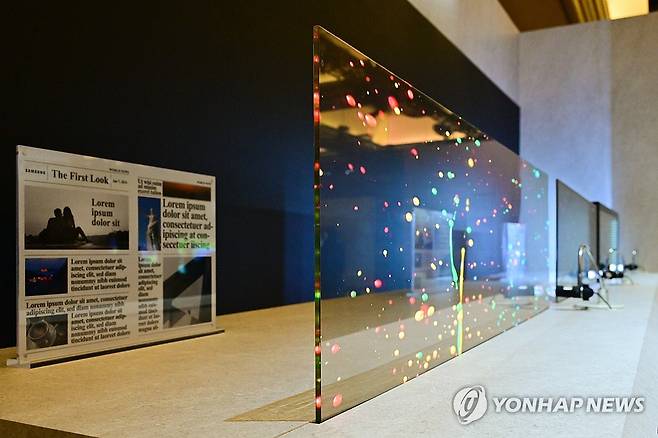 삼성전자, CES 2024서 '투명 마이크로 LED' 공개 [삼성전자 제공. 재판매 및 DB 금지] photo@yna.co.kr