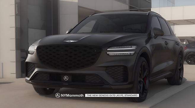 사진 : 제네시스 GV70 페이스리프트 예상도 (출처=NYMammoth)