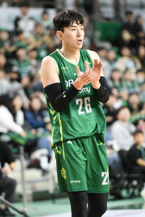 강상재의 활약에 DB 역시 웃을 수 있었다. 사진=KBL 제공