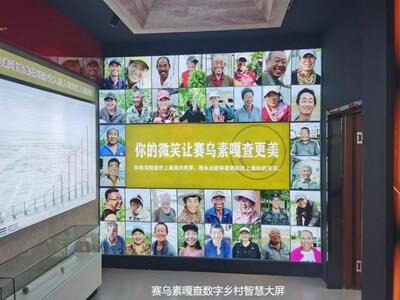 Smart large screen in a digital village (PRNewsfoto/China Unicom Inner Mongolia)