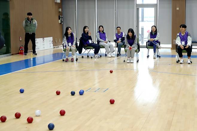 11일 대한장애인체육회 이천선수촌에서 진행된 '2023 통합체육 교사연수 실기교육' 현장. 사진제공=대한장애인체육회