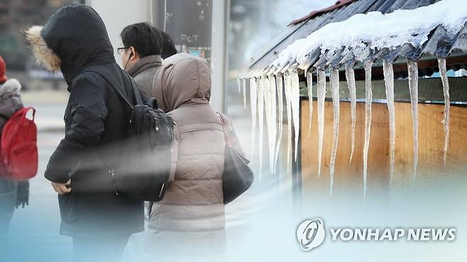 '살을 에는 추위' 철원 -17.9도…낮에도 영하권 (CG) [연합뉴스TV 제공]