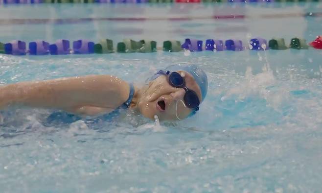 캐나다 수영 선수 베티 브뤼셀(99). /엑스