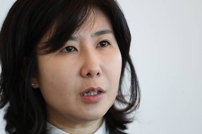 장서정 대표는 "엄마, 아빠가 일할 수 있는 시스템, 문화가 필요하다"고 강조했다. /남강호 기자