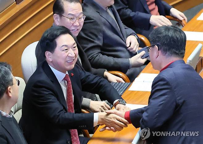 본회의 참석한 김기현 전 대표 [연합뉴스 자료사진]