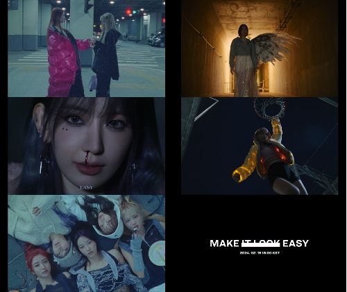 르세라핌 미니 3집 ‘EASY’ 트레일러가 공개됐다.사진=쏘스뮤직 제공