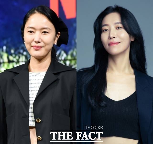 배우 윤진서(왼쪽)가 출산했으며 배우 차청화는 현재 임신 중이다. /더팩트 DB, 아이오케이컴퍼니