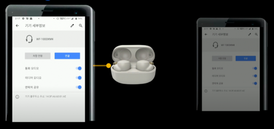 멀티페어링은 페어링 정보를 기억해, 직접 연결을 끊지 않고도 다른 마스터 기기와 연결할 수 있다는 장점이 있어요. / 출처: 소니