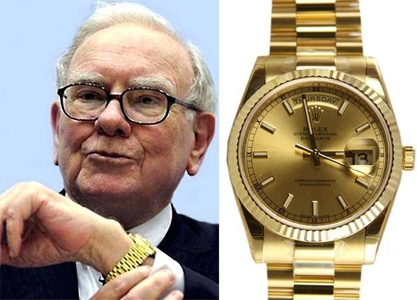 워런 버핏 버크셔해서웨이 CEO가 평생 애용했던 롤렉스 데이데이트(Daydate) 모델.