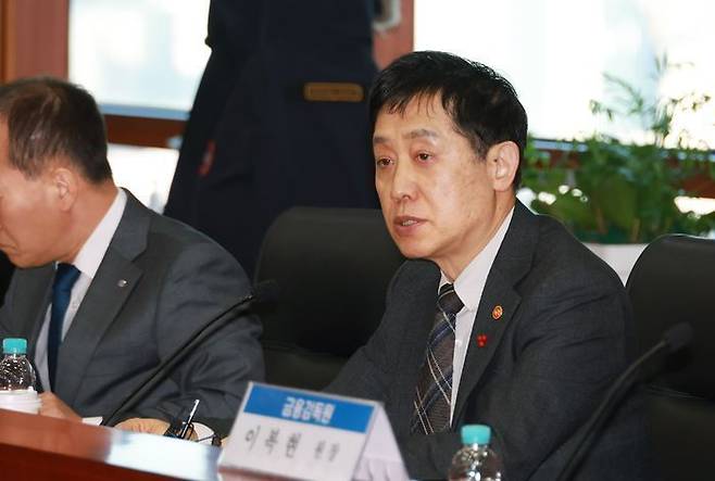 김주현 금융감독원장이 24일 금융투자협회에서 열린 금융위-금감원-증권업계 간담회에서 모두발언 하고 있다. ⓒ금융위원회