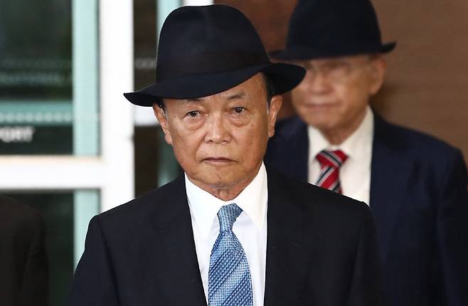 아소 다로(麻生太郎) 전 총리. 뉴스1