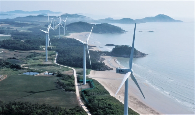 신안군 자은도 육상풍력. 전남도 제공