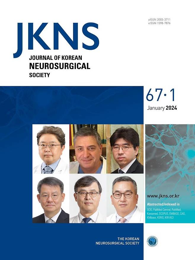 [양산=뉴시스] 2024년 1월 대한신경외과학회지(JKNS) 표지에 게재된 이미지. (사진=양산부산대병원 제공) 2024.01.29. photo@newsis.com *재판매 및 DB 금지