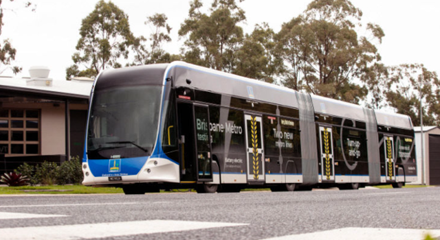 대전시가 최근 스위스 현지를 찾아가 장단점을 살펴 본 '이중 굴절 무궤도 전차(DGT) lightTram' 모습. Carosserie Hess AG사홈페이지 발췌.