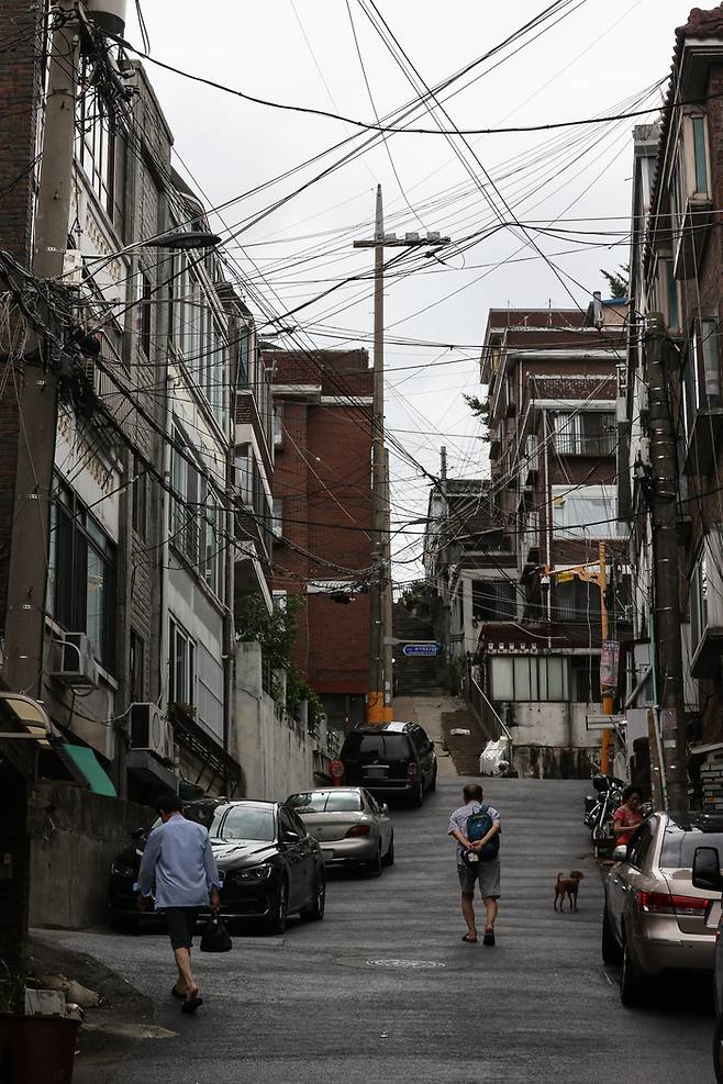 서울 시내 한 빌라·주택가의 모습. 연합뉴스