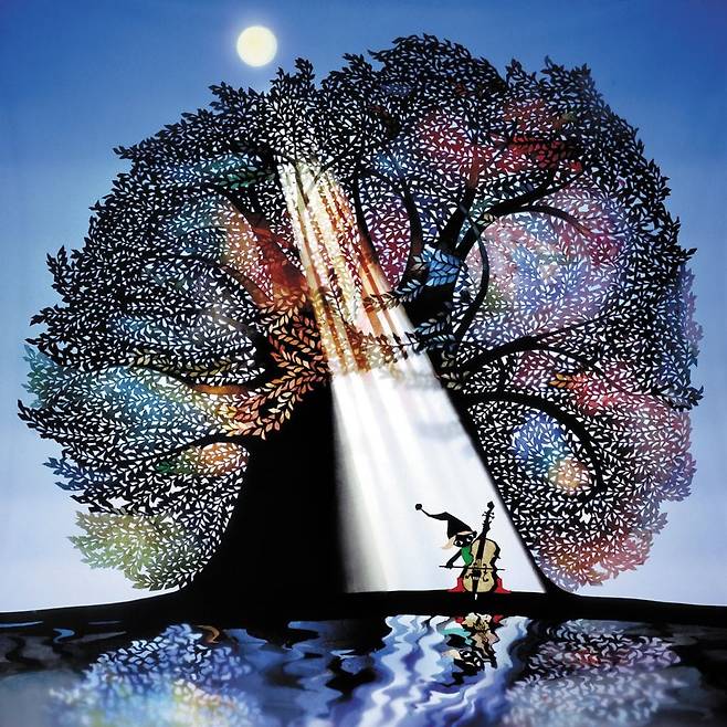 1982년 후지시로 세이지가 가게에 달력을 위해 만든 '월광의 소나타'. 작가의 대표작이 된 작품이다. 100세 거장의 손길에서 천진난만한 동심이 느껴진다. /케이아트커뮤니케이션