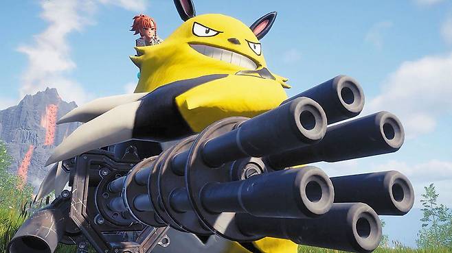 일본의 중소 게임 업체 포켓 페어가 지난달 19일 출시한 게임 팰월드의 한 장면. /포켓 페어