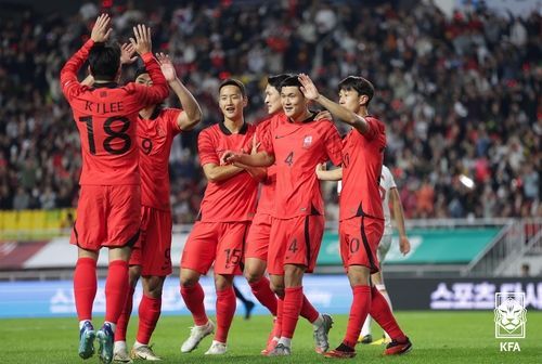 남자 축구대표팀 선수들. [이미지출처=대한축구협회]