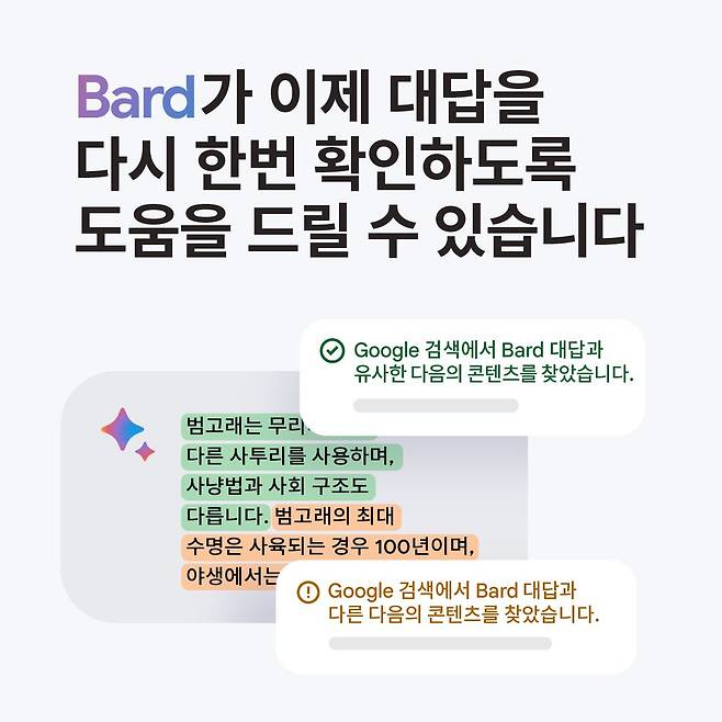 한국어 바드에도 구글 최신 인공지능 모델 제미나이 프로(Gemini Pro)가 적용됐다. / 구글 제공