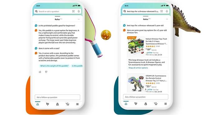 아마존, 생성형 AI 기반 챗봇 '루퍼스' 답변 이미지 [아마존 블로그(Amazon blog) 제공. 재판매 및 DB 금지]