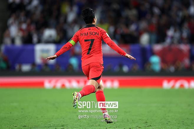 ▲ 호주전에서 역전 프리킥 골을 넣은 손흥민