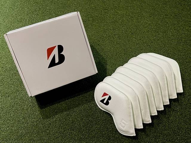 신제품 구매고객에게 사은품으로 증정될 아이언커버. 브리지스톤골프