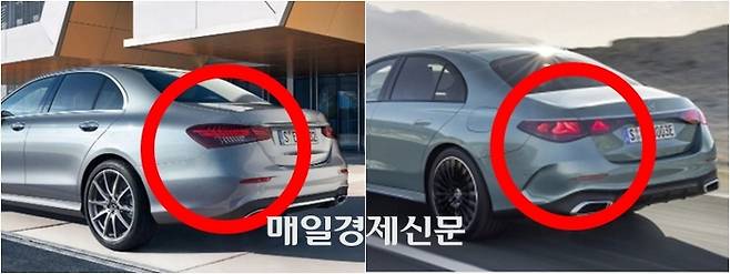 벤츠 E클래스 10세대(왼쪽)와 11세대 [사진출처=벤츠]