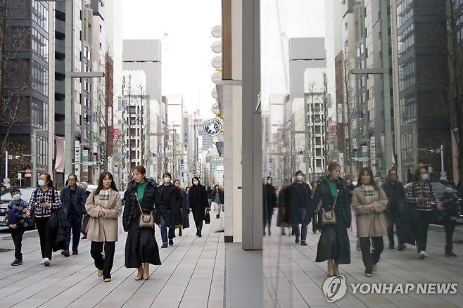 일본 도쿄 긴자 거리 [EPA 연합뉴스 자료사진. 재판매 및 DB 금지]