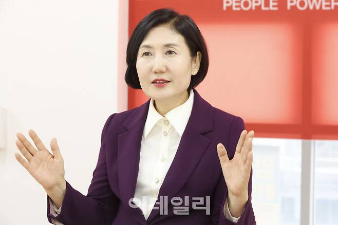 이기순 전 여성가족부 차관(국민의힘 영입인재) 인터뷰.(사진=이데일리 이영훈 기자)