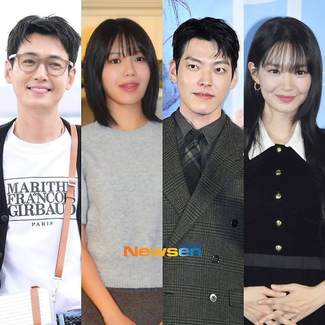 사진=왼쪽부터 정경호, 수영, 김우빈, 신민아/뉴스엔DB