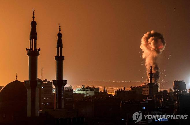 이스라엘의 팔레스타인 폭격 [AFP 연합뉴스 자료사진 재판매 및 DB 금지]